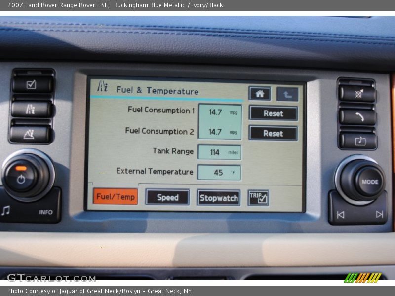 Buckingham Blue Metallic / Ivory/Black 2007 Land Rover Range Rover HSE