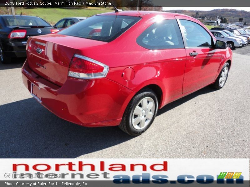 Vermillion Red / Medium Stone 2008 Ford Focus S Coupe