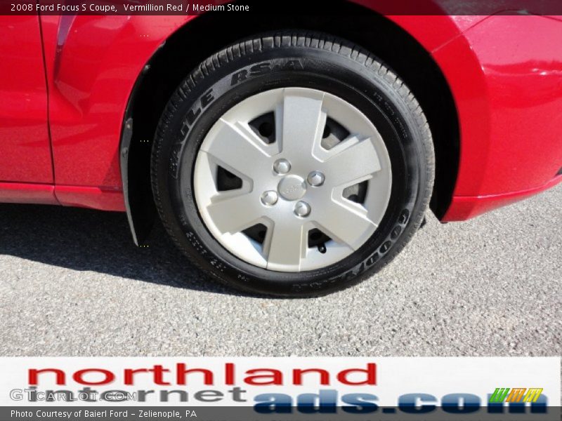 Vermillion Red / Medium Stone 2008 Ford Focus S Coupe