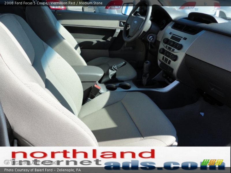 Vermillion Red / Medium Stone 2008 Ford Focus S Coupe