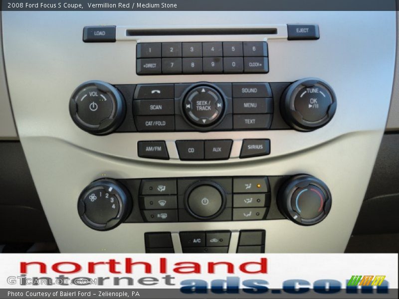 Vermillion Red / Medium Stone 2008 Ford Focus S Coupe