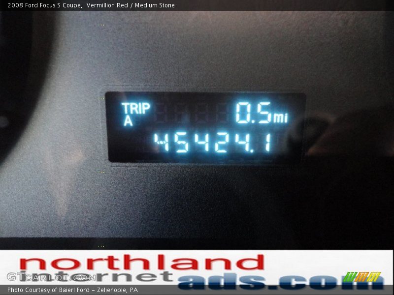 Vermillion Red / Medium Stone 2008 Ford Focus S Coupe