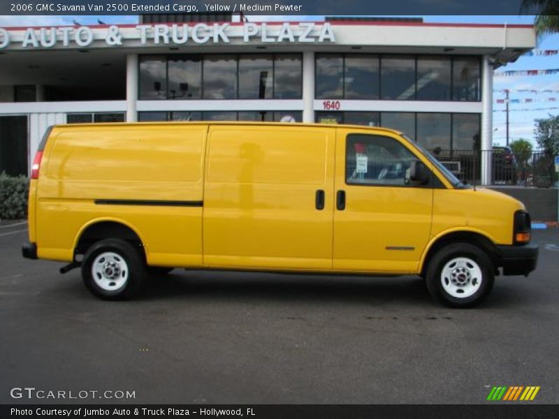Yellow / Medium Pewter 2006 GMC Savana Van 2500 Extended Cargo