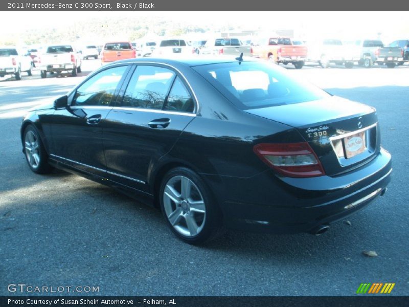 Black / Black 2011 Mercedes-Benz C 300 Sport