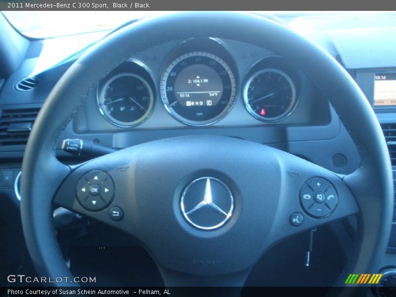 Black / Black 2011 Mercedes-Benz C 300 Sport