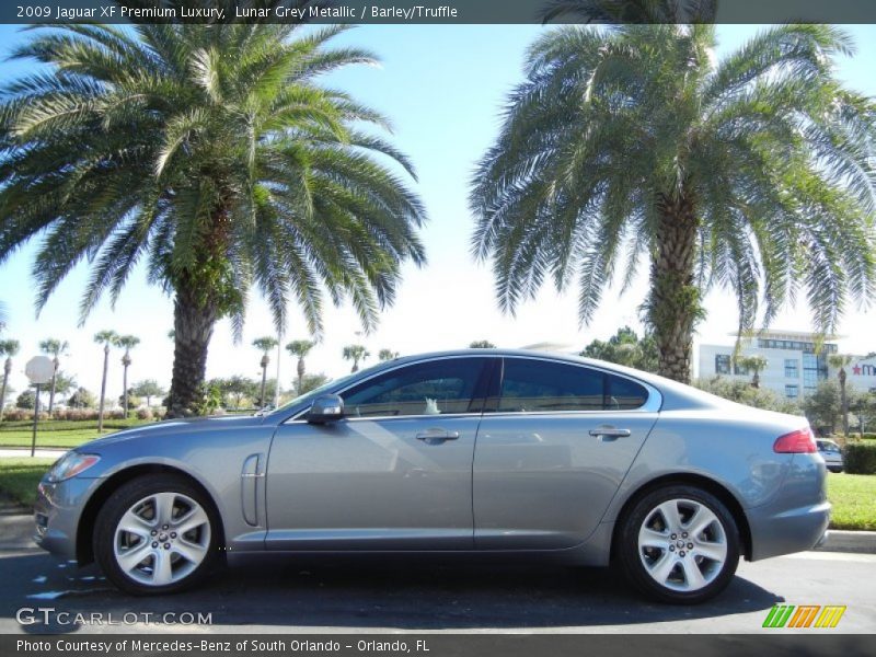 Lunar Grey Metallic / Barley/Truffle 2009 Jaguar XF Premium Luxury