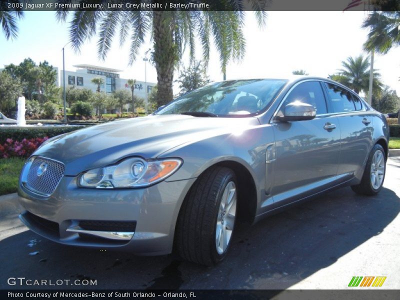 Lunar Grey Metallic / Barley/Truffle 2009 Jaguar XF Premium Luxury
