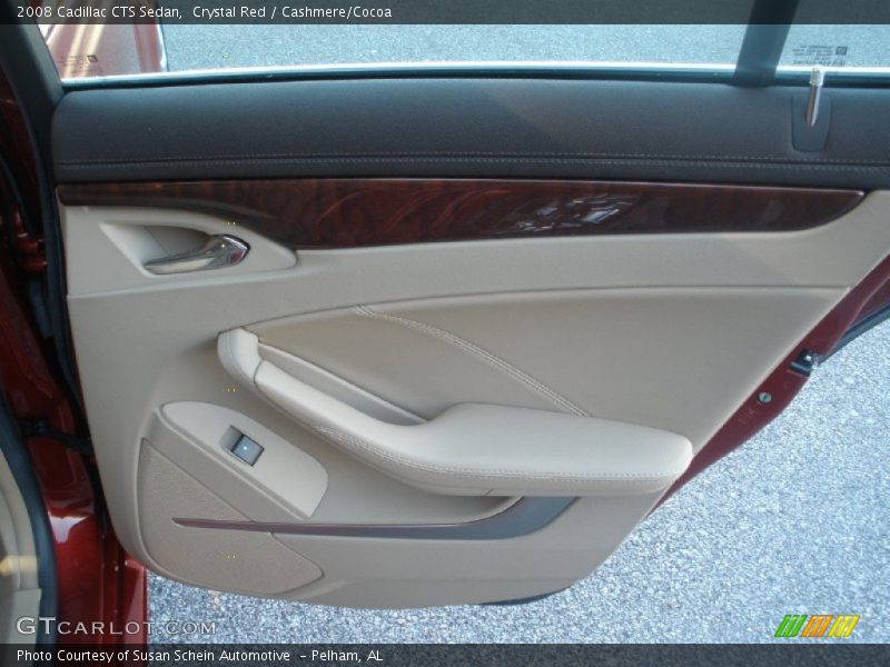 Crystal Red / Cashmere/Cocoa 2008 Cadillac CTS Sedan