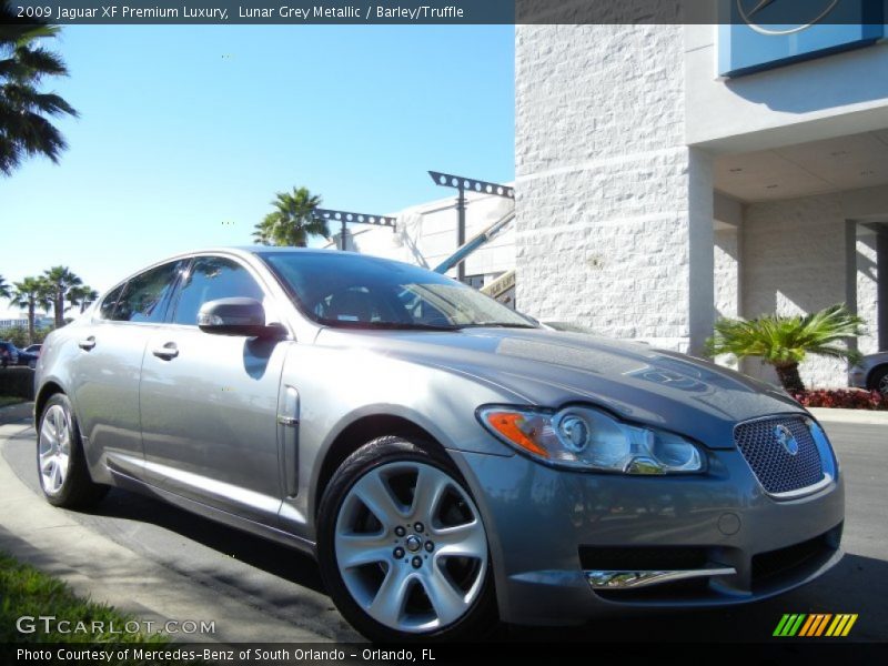 Lunar Grey Metallic / Barley/Truffle 2009 Jaguar XF Premium Luxury