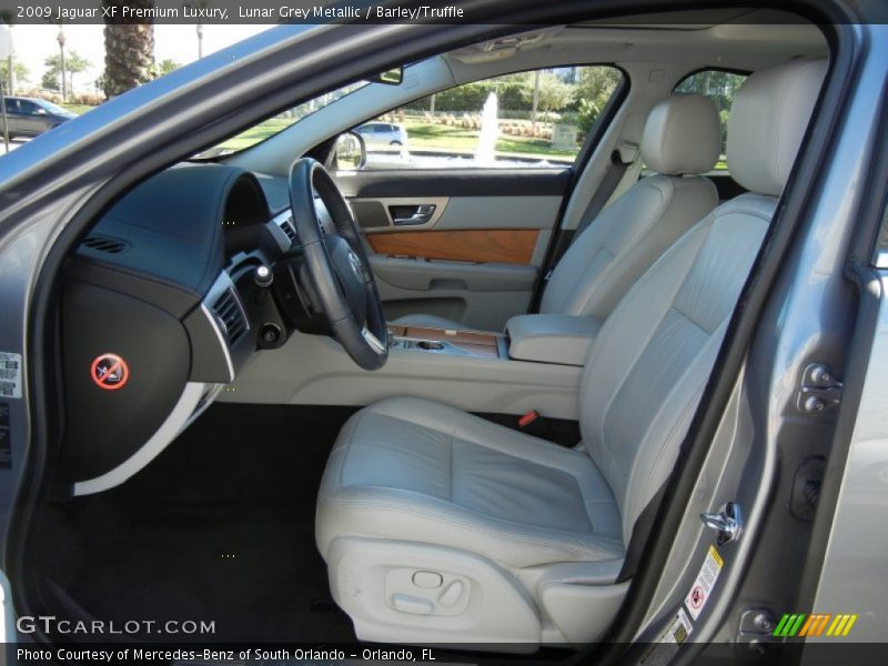Lunar Grey Metallic / Barley/Truffle 2009 Jaguar XF Premium Luxury