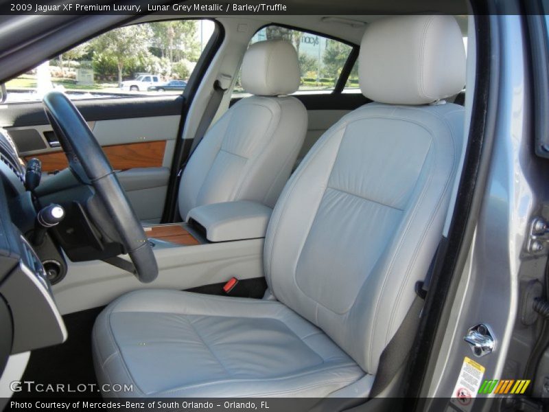 Lunar Grey Metallic / Barley/Truffle 2009 Jaguar XF Premium Luxury