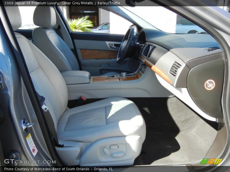 Lunar Grey Metallic / Barley/Truffle 2009 Jaguar XF Premium Luxury