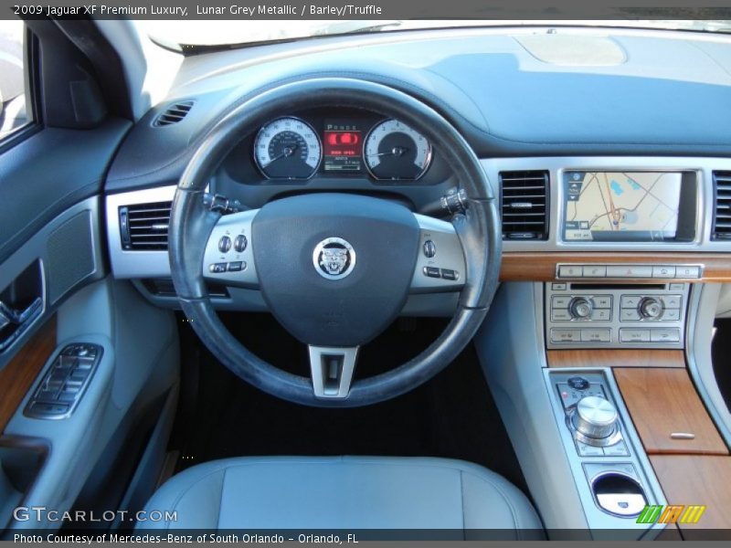 Lunar Grey Metallic / Barley/Truffle 2009 Jaguar XF Premium Luxury