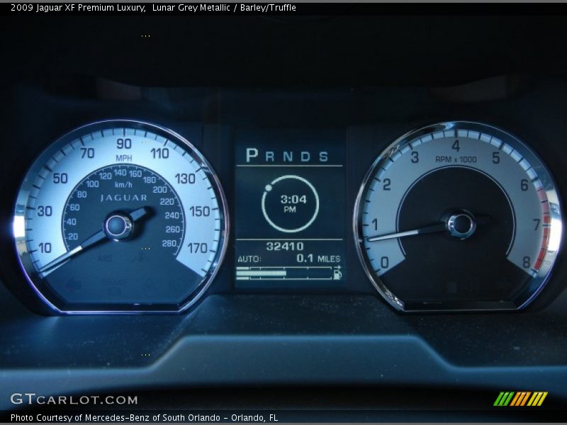 Lunar Grey Metallic / Barley/Truffle 2009 Jaguar XF Premium Luxury