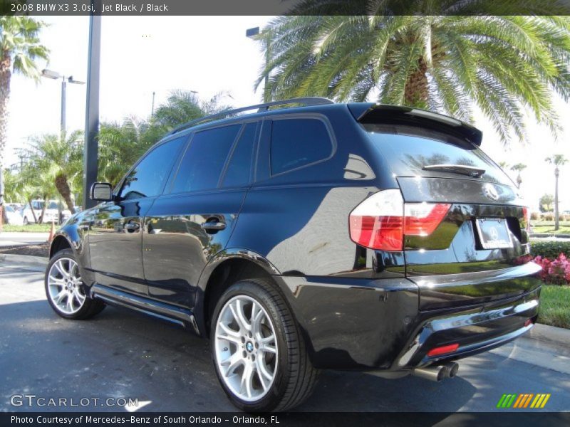 Jet Black / Black 2008 BMW X3 3.0si