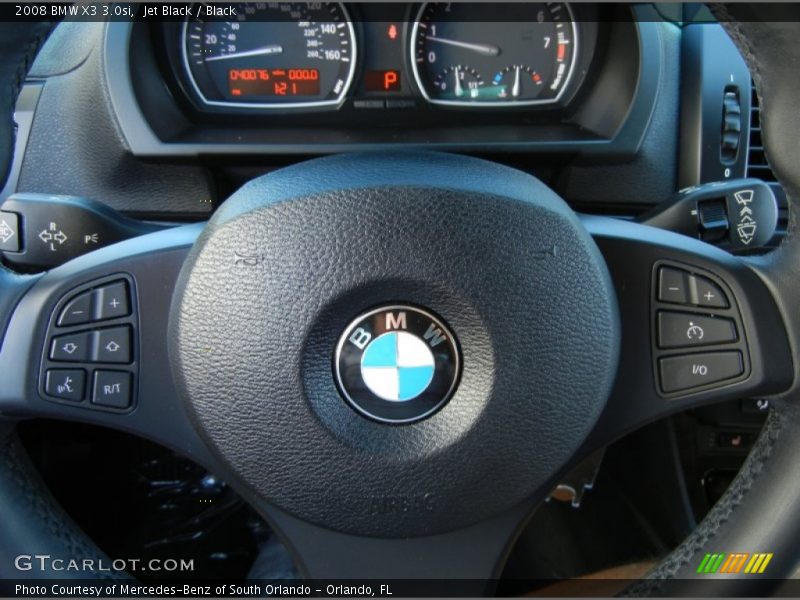 Jet Black / Black 2008 BMW X3 3.0si