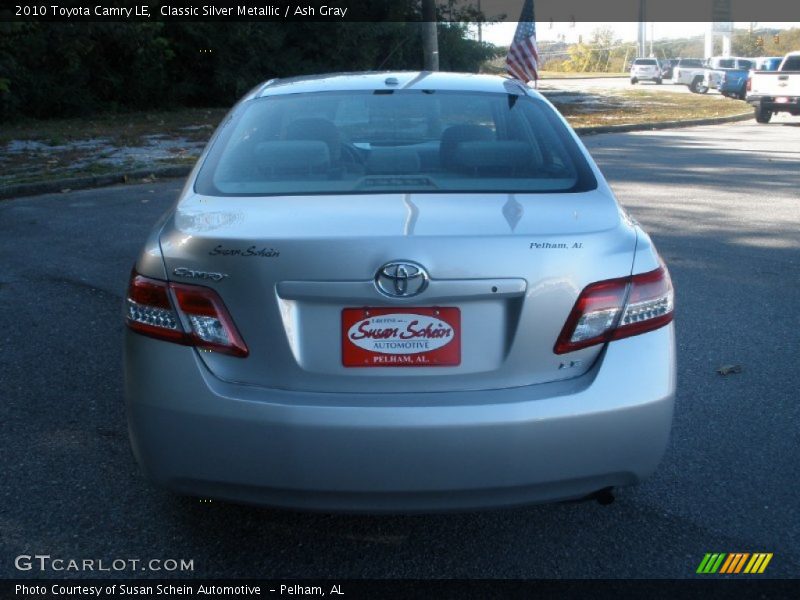 Classic Silver Metallic / Ash Gray 2010 Toyota Camry LE
