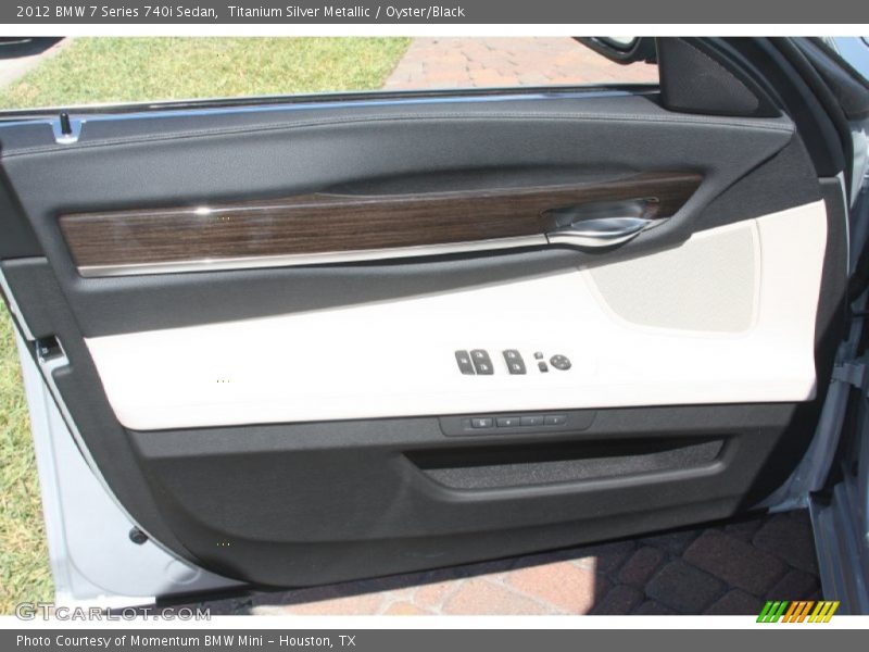 Titanium Silver Metallic / Oyster/Black 2012 BMW 7 Series 740i Sedan