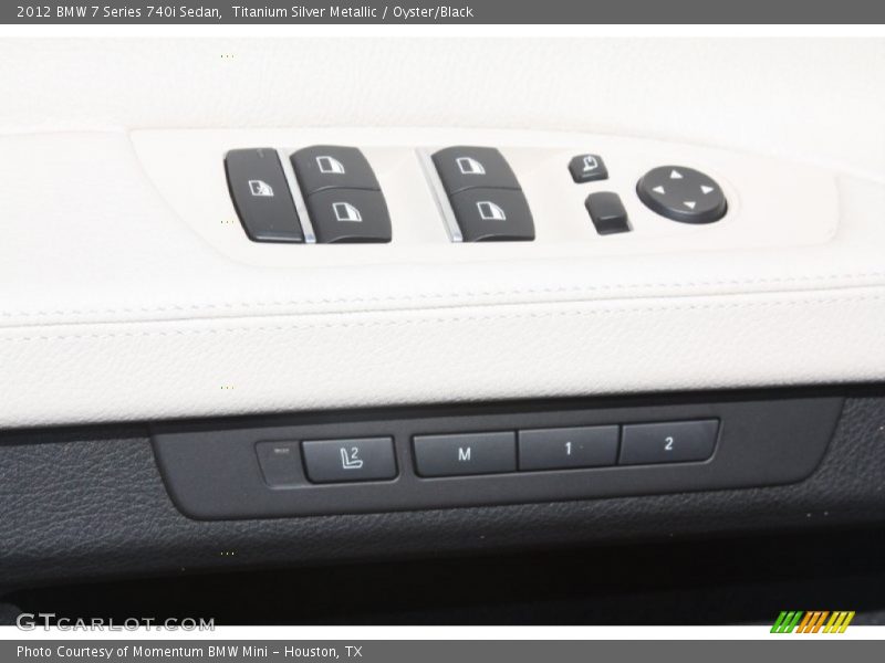 Titanium Silver Metallic / Oyster/Black 2012 BMW 7 Series 740i Sedan