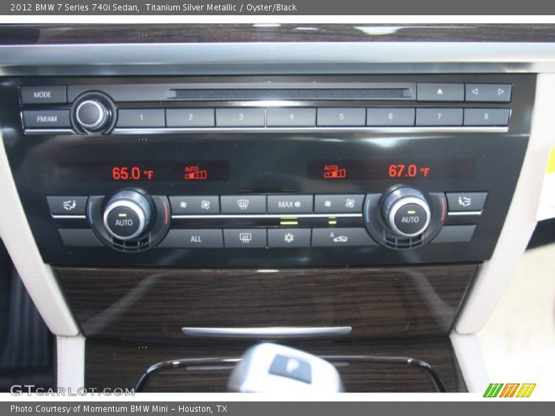 Titanium Silver Metallic / Oyster/Black 2012 BMW 7 Series 740i Sedan