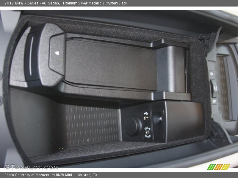 Titanium Silver Metallic / Oyster/Black 2012 BMW 7 Series 740i Sedan