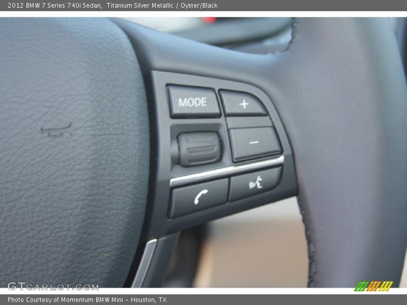 Titanium Silver Metallic / Oyster/Black 2012 BMW 7 Series 740i Sedan