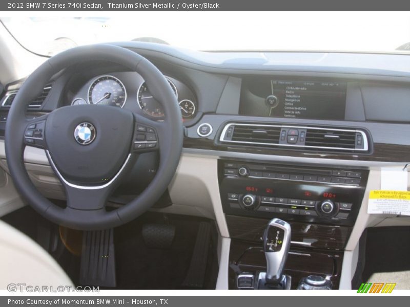 Titanium Silver Metallic / Oyster/Black 2012 BMW 7 Series 740i Sedan