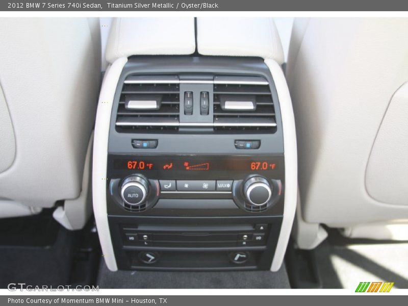 Titanium Silver Metallic / Oyster/Black 2012 BMW 7 Series 740i Sedan