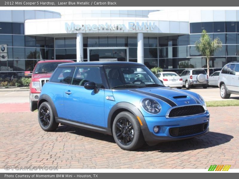 Laser Blue Metallic / Carbon Black 2012 Mini Cooper S Hardtop