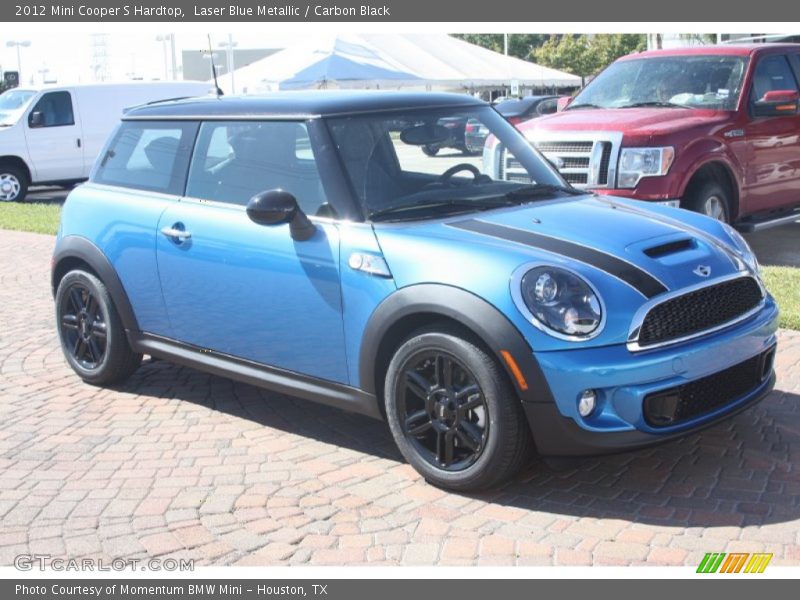 Laser Blue Metallic / Carbon Black 2012 Mini Cooper S Hardtop