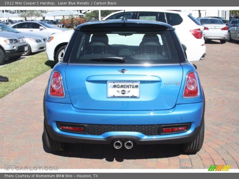 Laser Blue Metallic / Carbon Black 2012 Mini Cooper S Hardtop