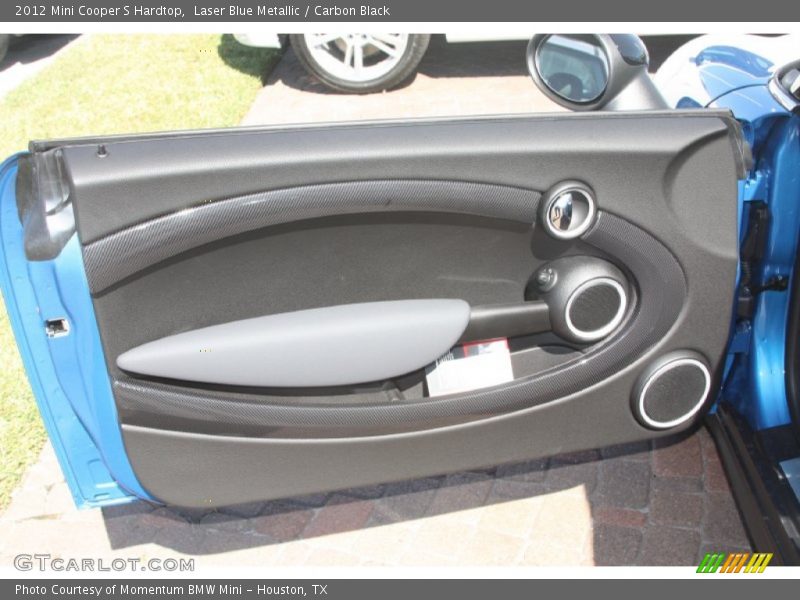 Laser Blue Metallic / Carbon Black 2012 Mini Cooper S Hardtop