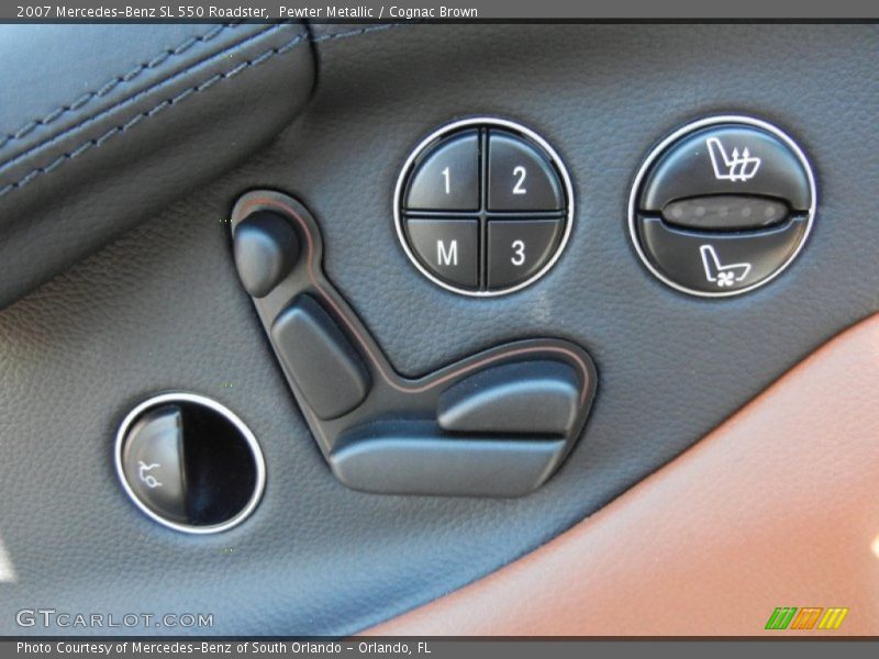 Pewter Metallic / Cognac Brown 2007 Mercedes-Benz SL 550 Roadster