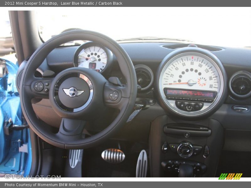 Laser Blue Metallic / Carbon Black 2012 Mini Cooper S Hardtop