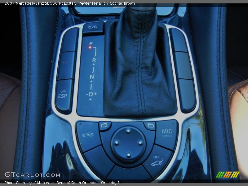 Pewter Metallic / Cognac Brown 2007 Mercedes-Benz SL 550 Roadster