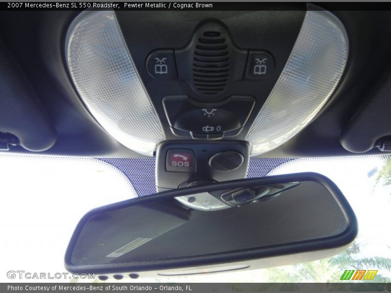 Pewter Metallic / Cognac Brown 2007 Mercedes-Benz SL 550 Roadster