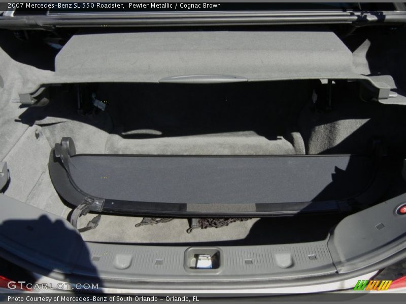 Pewter Metallic / Cognac Brown 2007 Mercedes-Benz SL 550 Roadster