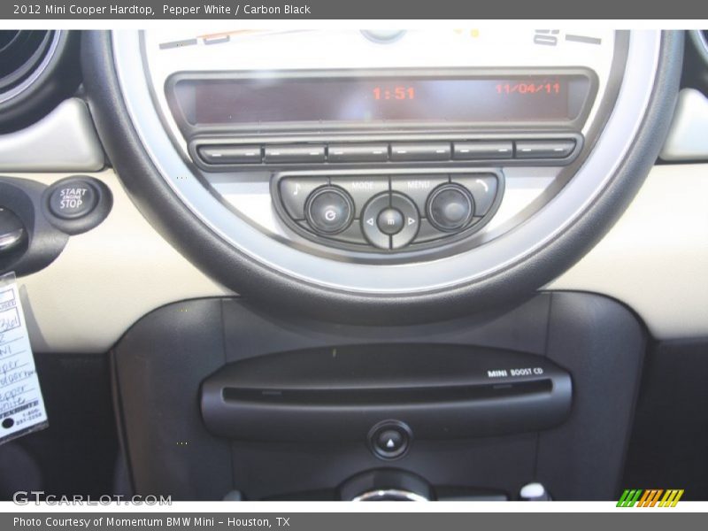 Pepper White / Carbon Black 2012 Mini Cooper Hardtop