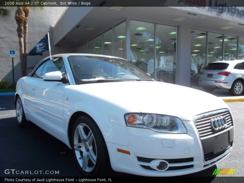 Ibis White / Beige 2008 Audi A4 2.0T Cabriolet