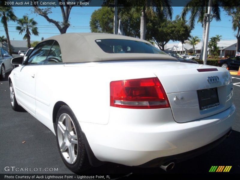 Ibis White / Beige 2008 Audi A4 2.0T Cabriolet