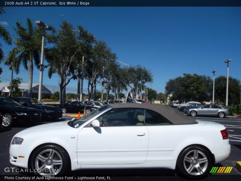 Ibis White / Beige 2008 Audi A4 2.0T Cabriolet