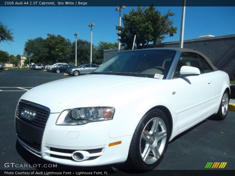 Ibis White / Beige 2008 Audi A4 2.0T Cabriolet