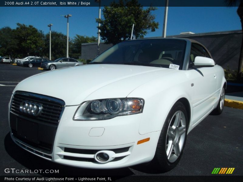 Ibis White / Beige 2008 Audi A4 2.0T Cabriolet