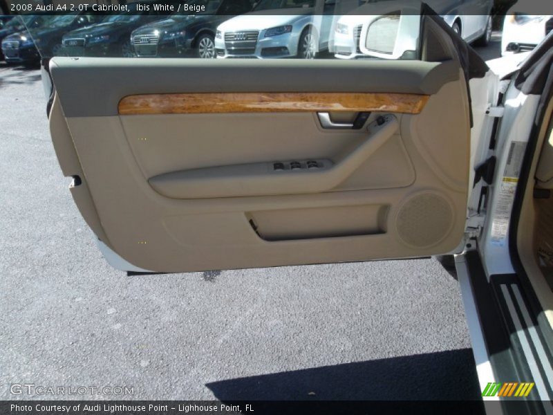 Ibis White / Beige 2008 Audi A4 2.0T Cabriolet