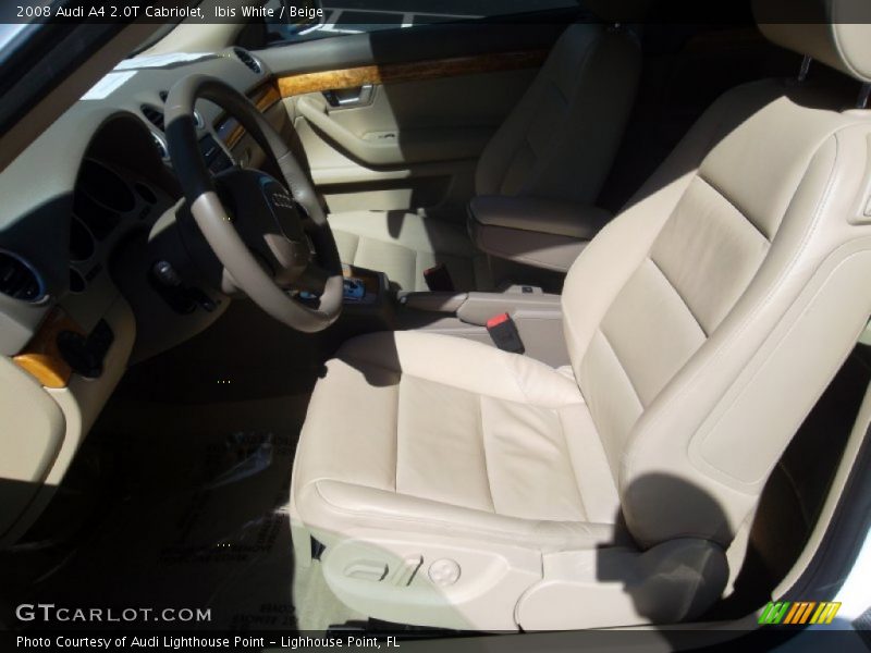 Ibis White / Beige 2008 Audi A4 2.0T Cabriolet