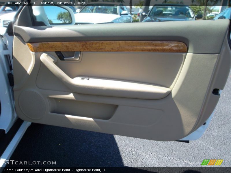 Ibis White / Beige 2008 Audi A4 2.0T Cabriolet