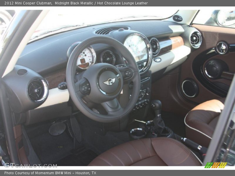Midnight Black Metallic / Hot Chocolate Lounge Leather 2012 Mini Cooper Clubman