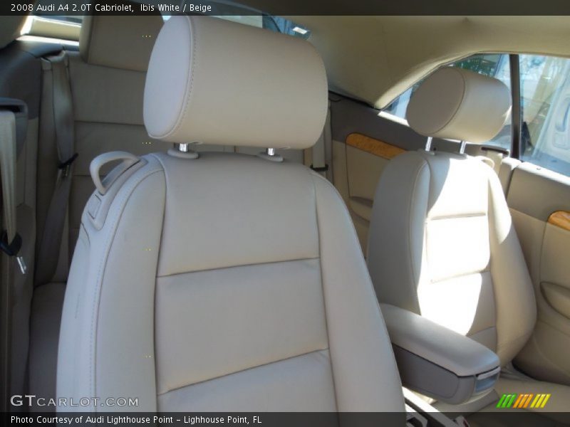 Ibis White / Beige 2008 Audi A4 2.0T Cabriolet