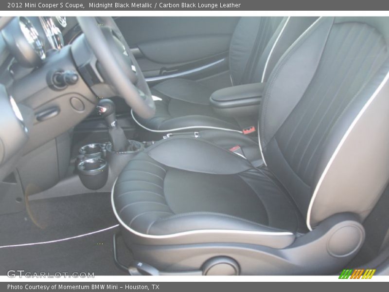 Midnight Black Metallic / Carbon Black Lounge Leather 2012 Mini Cooper S Coupe