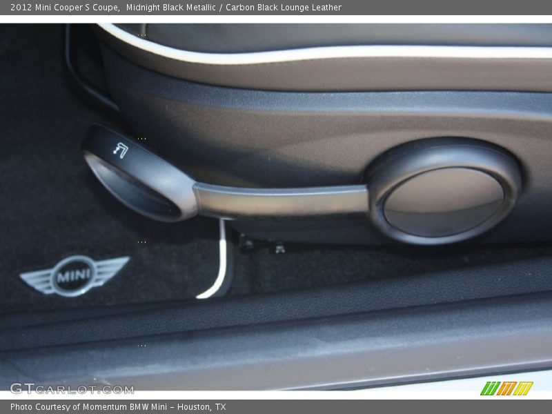 Midnight Black Metallic / Carbon Black Lounge Leather 2012 Mini Cooper S Coupe